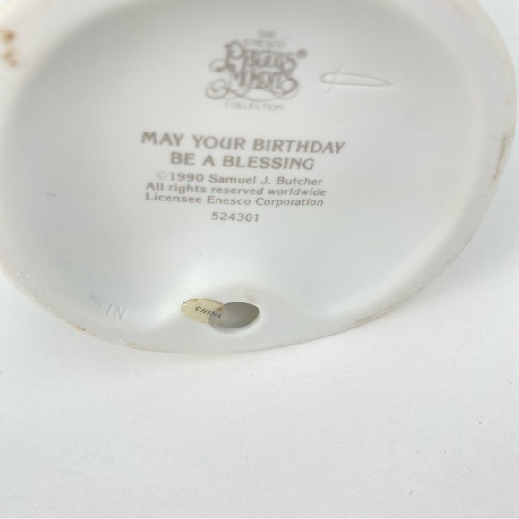 Precious Moments 1990 Figurine May Your Birthday Be a Blessing - Picture 6 of 7